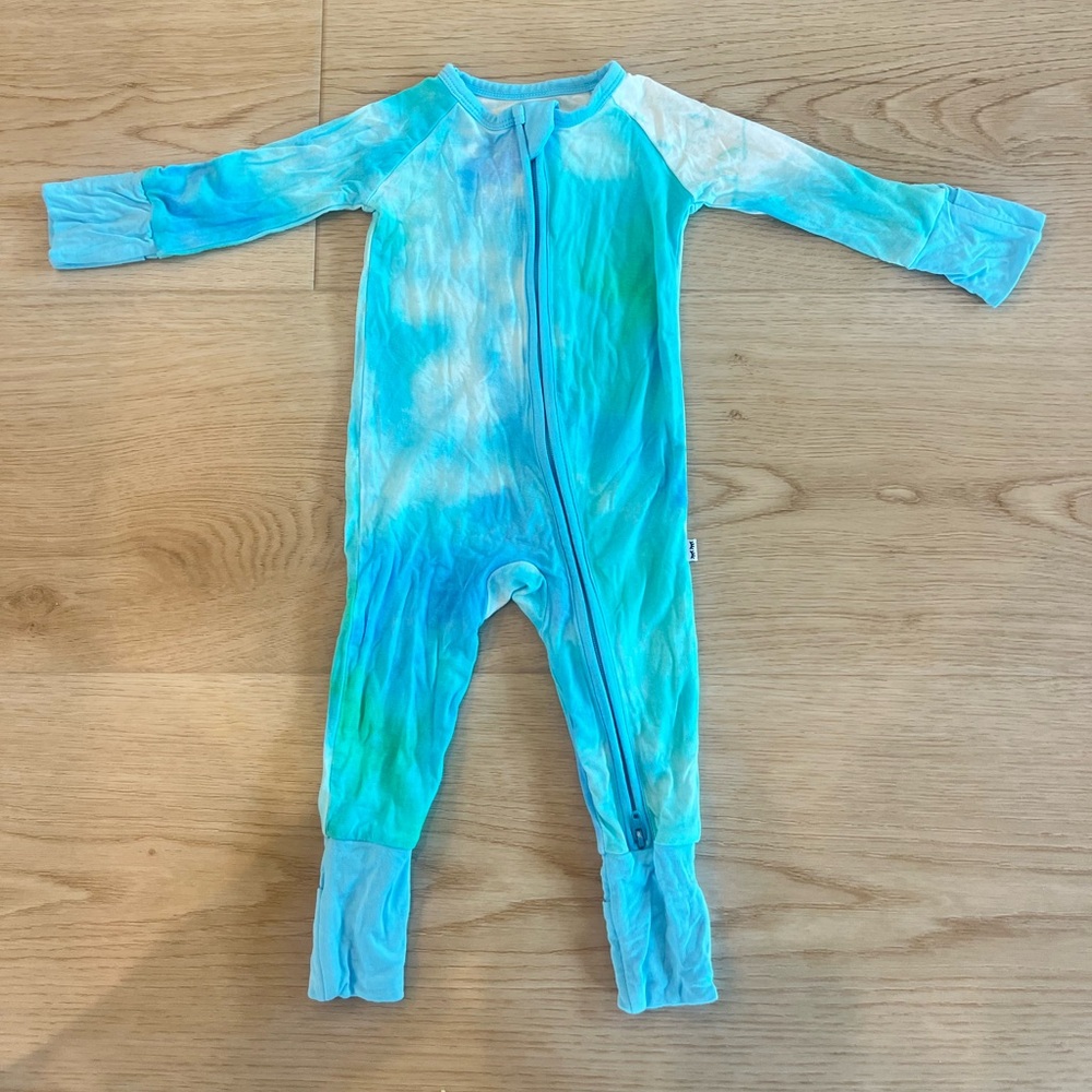 Little Sleepies Blue Tie-dye design Kids Onesie
